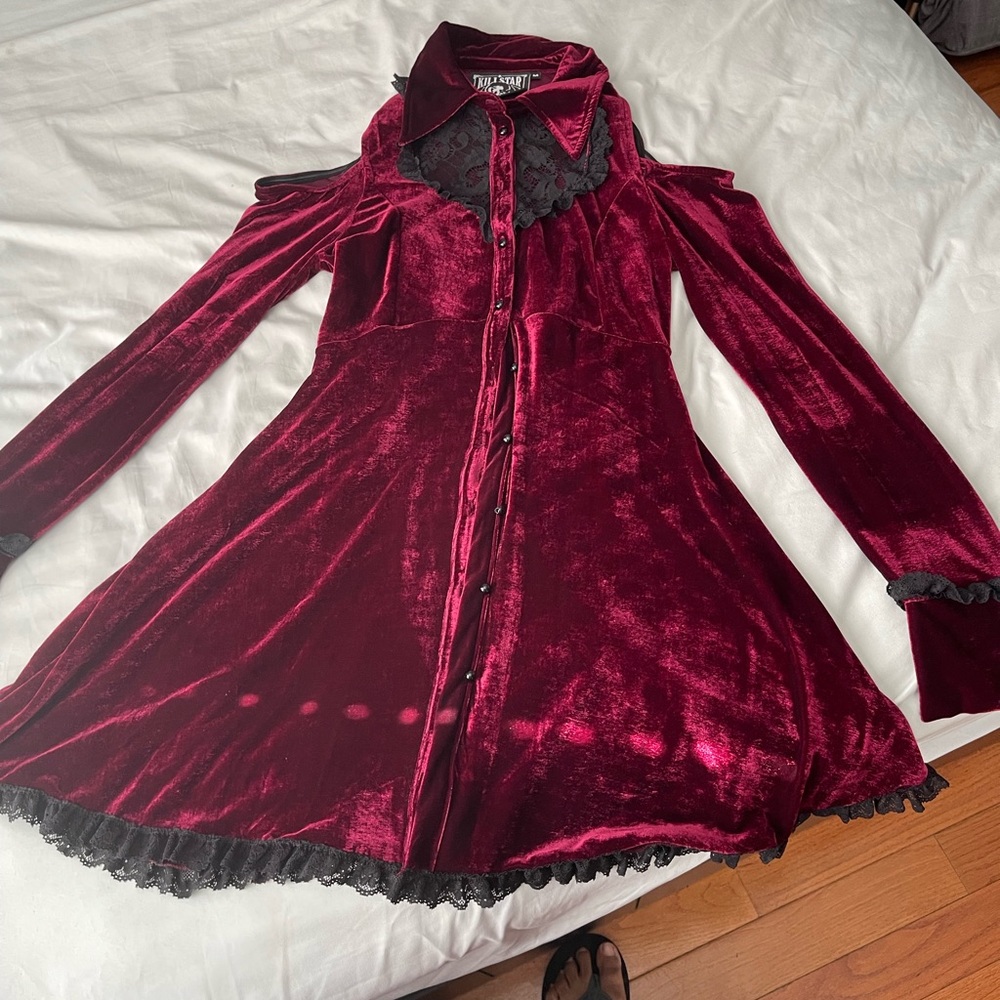 NEW KILL STAR VELVET DRESS LIMITED EDITION